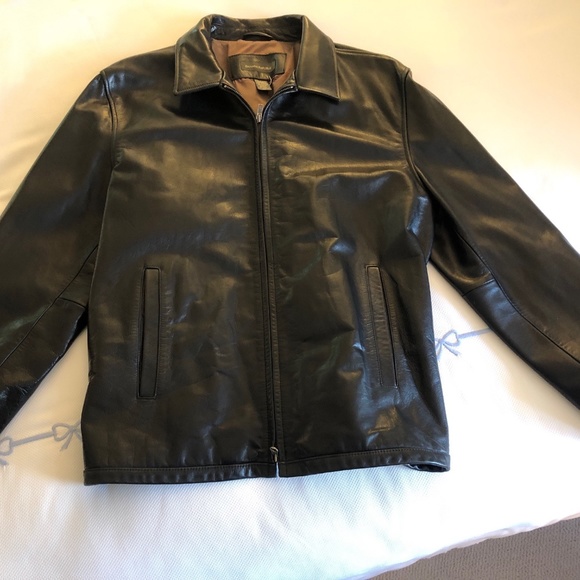 Leather Bomber Jacket - Picture 1 of 5
